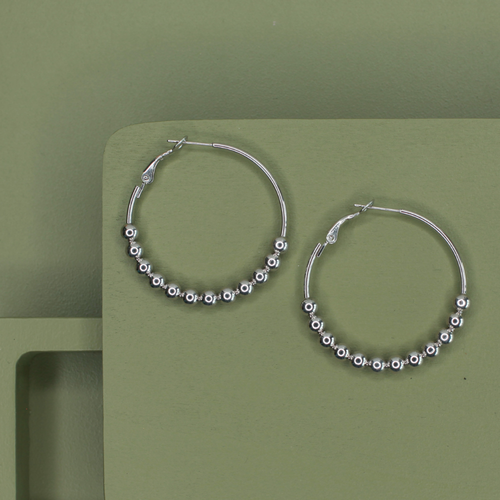 abacus hoop earrings
