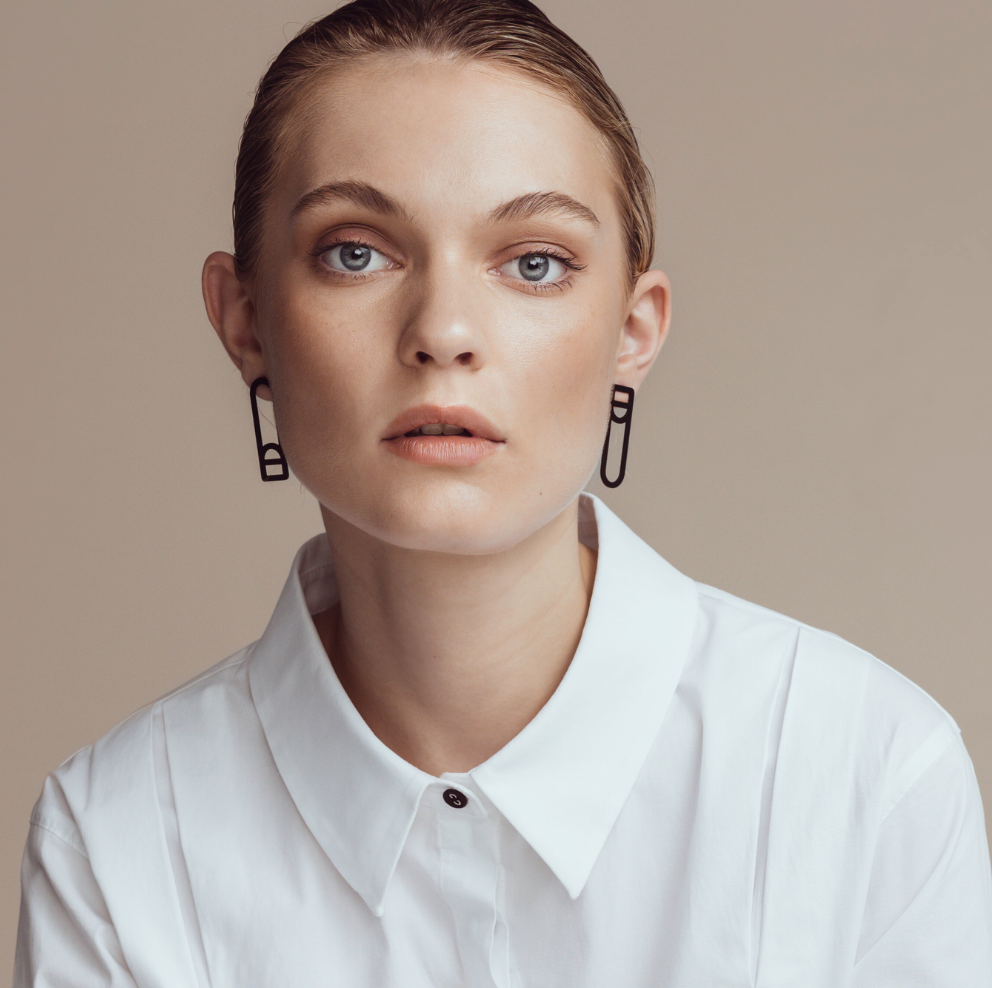 elgin assymetrical earrings - 2 colours