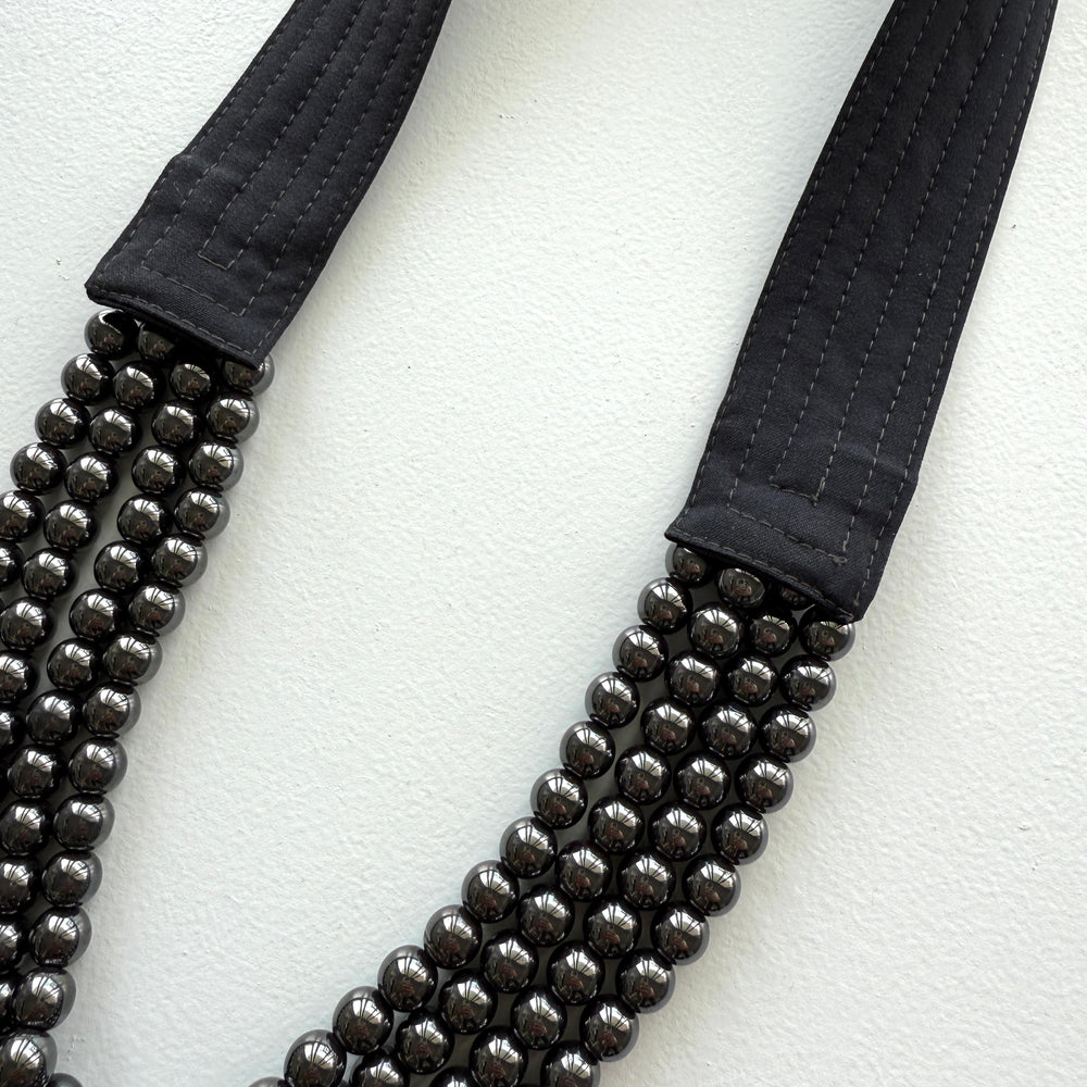 
                  
                    OOAK the collar - Charcoal and Agate
                  
                