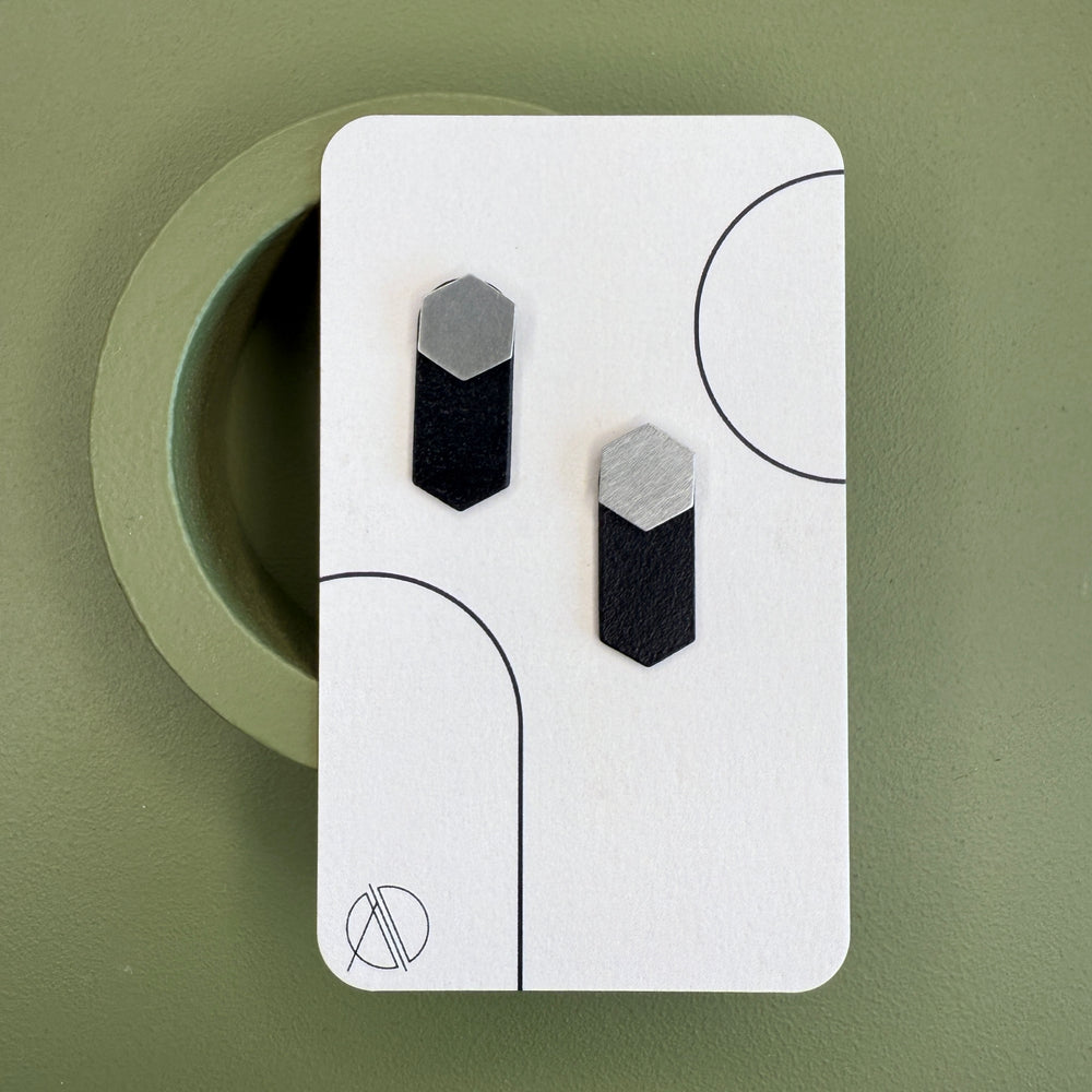 convertible trifecta earrings - hexagon - 2 colourways