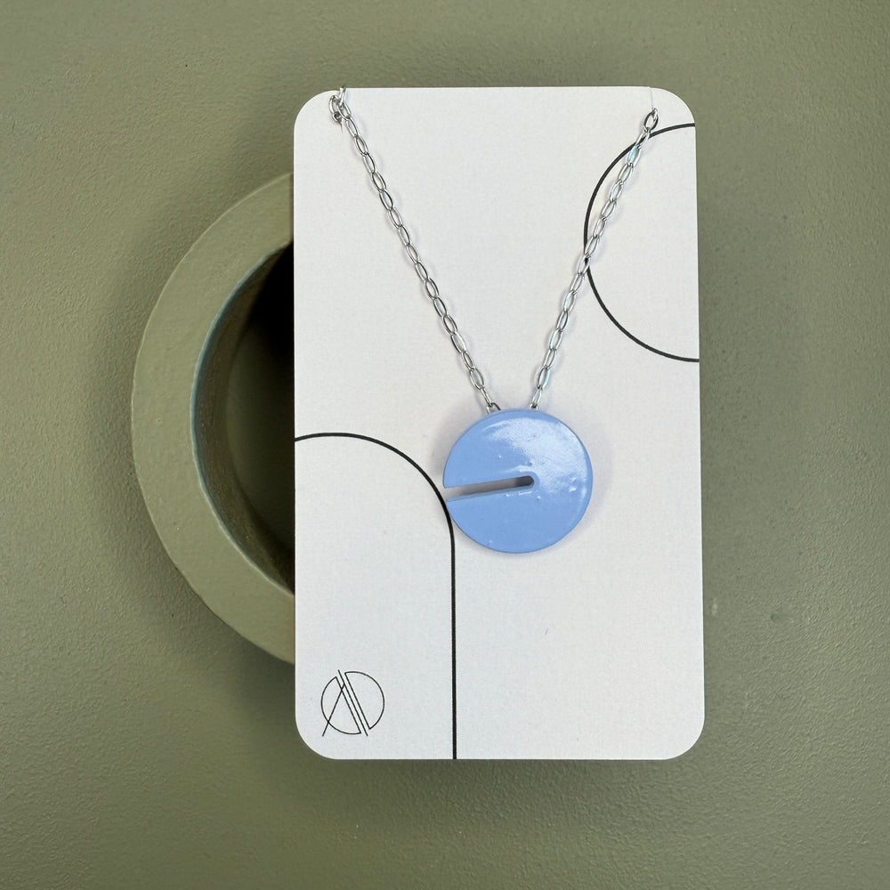 circle slit pendant - 4 colourways