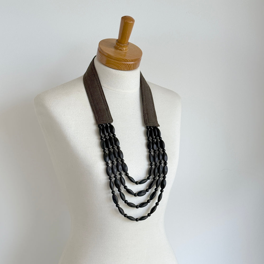 OOAK the collar - Black & Brown