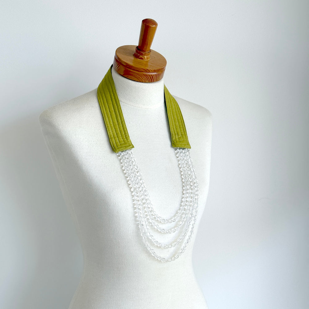 OOAK the collar - Chartreuse