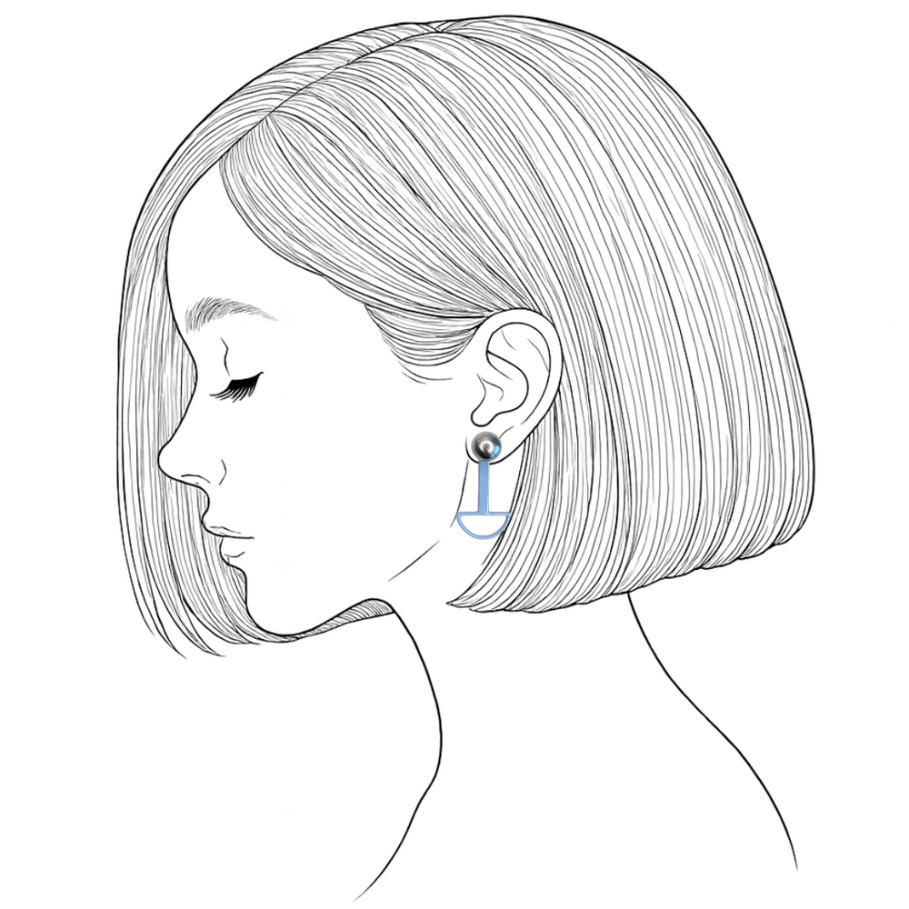 
                  
                    OOAK convertible trifecta earrings - paddle
                  
                