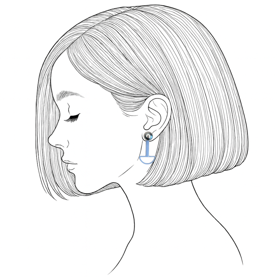 
                  
                    OOAK convertible trifecta earrings - paddle
                  
                