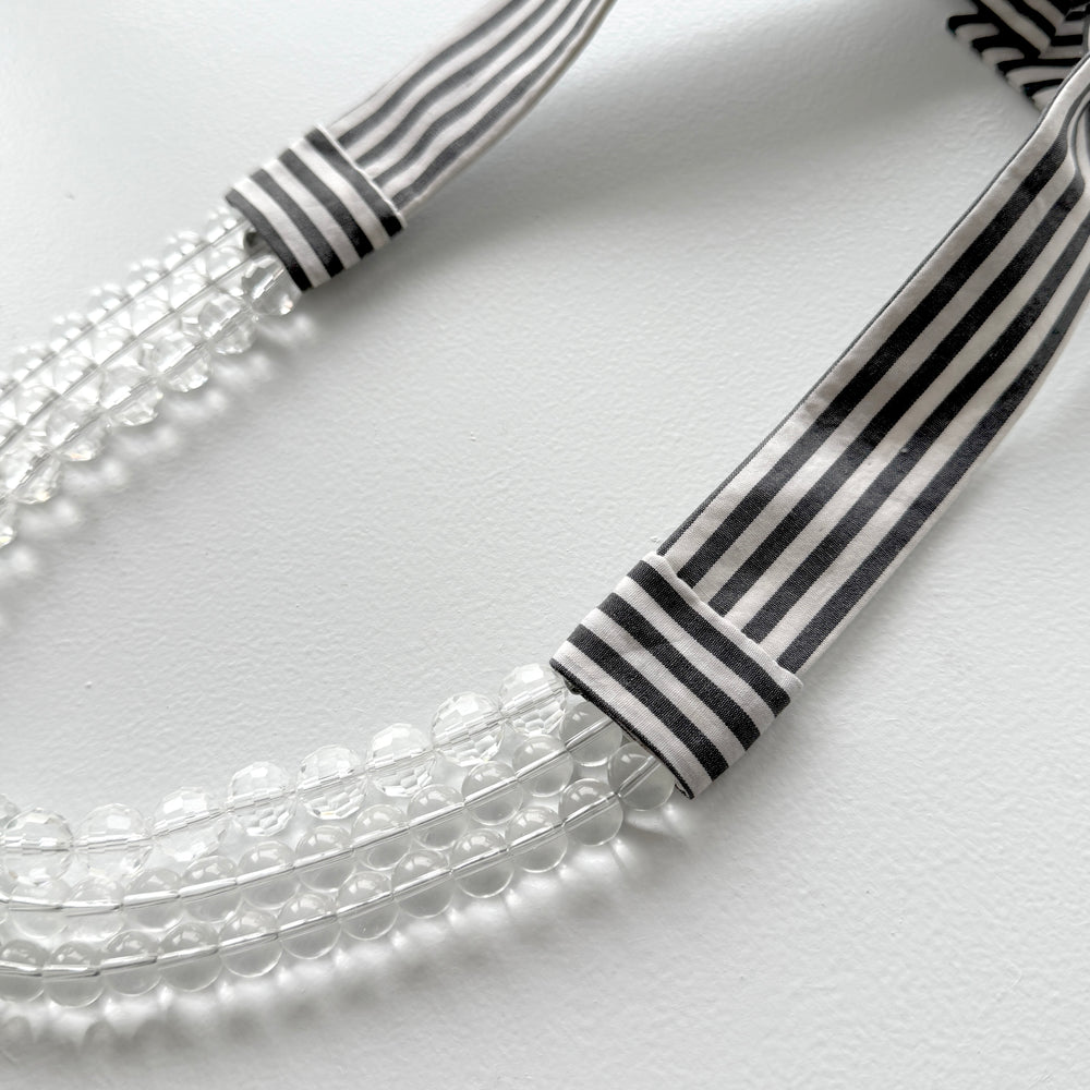 
                  
                    OOAK the short collar - grey stripe
                  
                