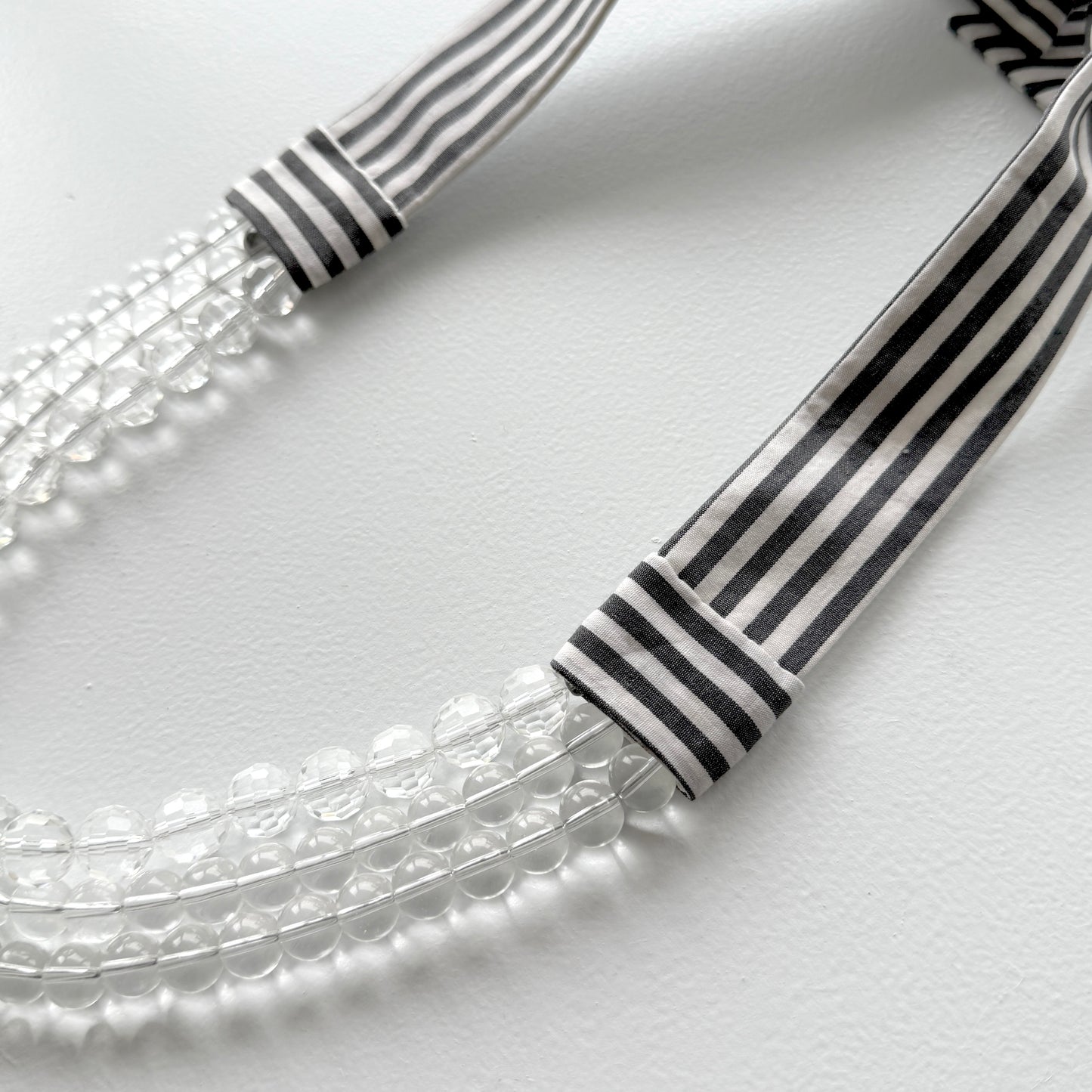
                  
                    OOAK the short collar - grey stripe
                  
                