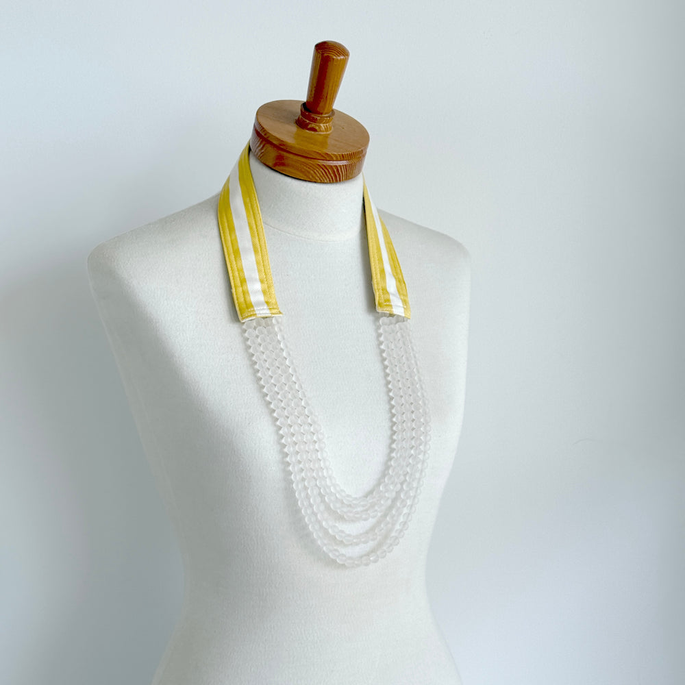 OOAK the collar - Yellow Stripe