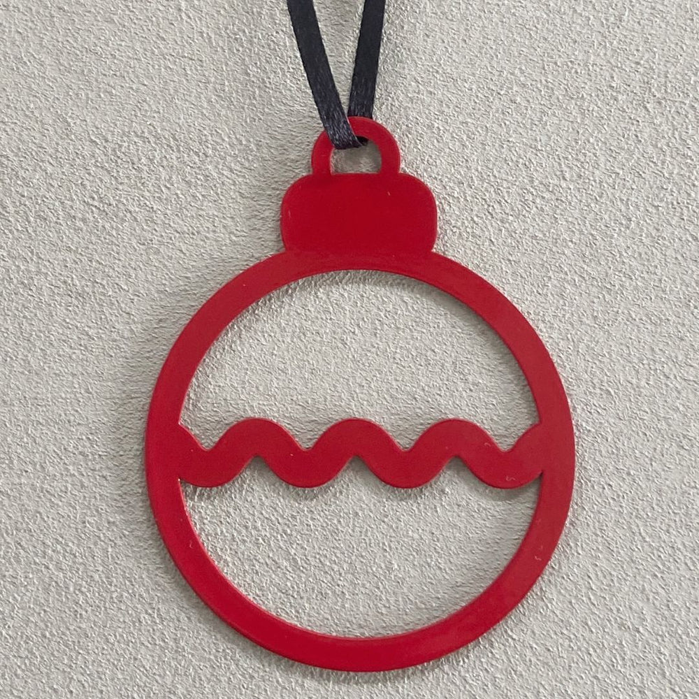 christmas ornament - bauble - red