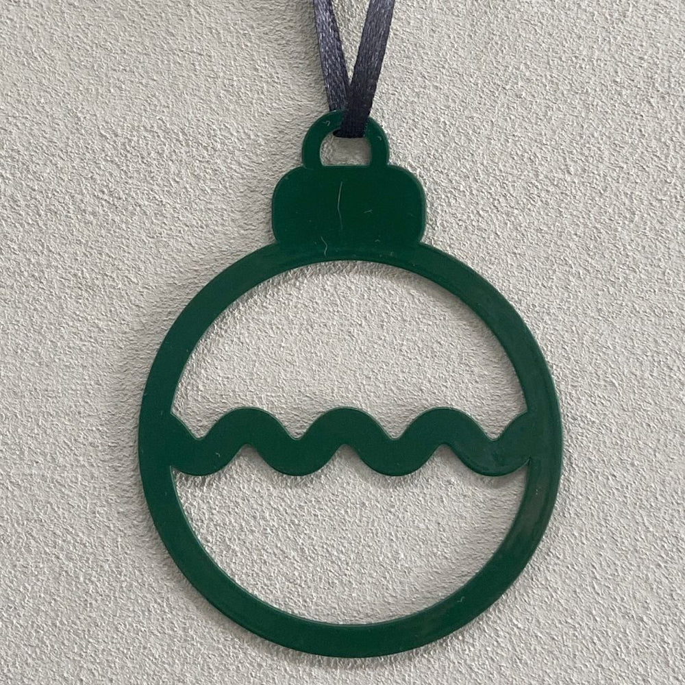 christmas ornament - bauble - green