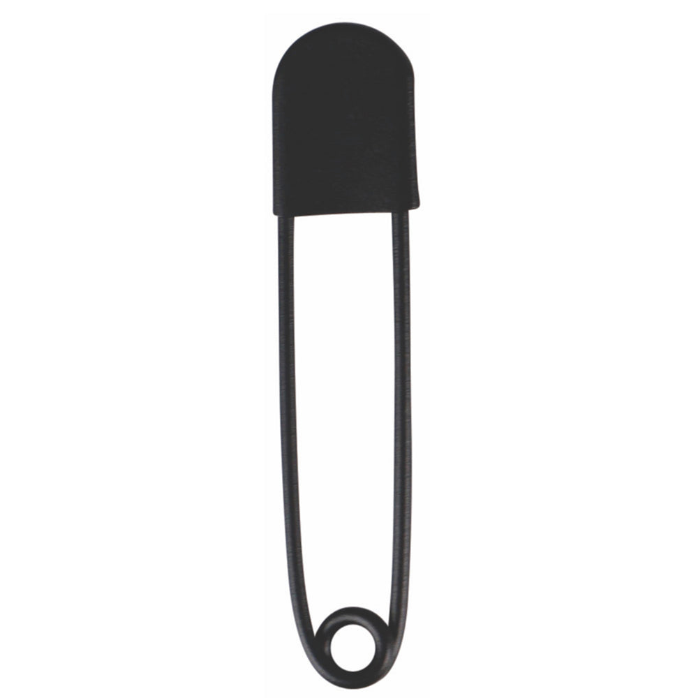 giant safety pin - textured matte black