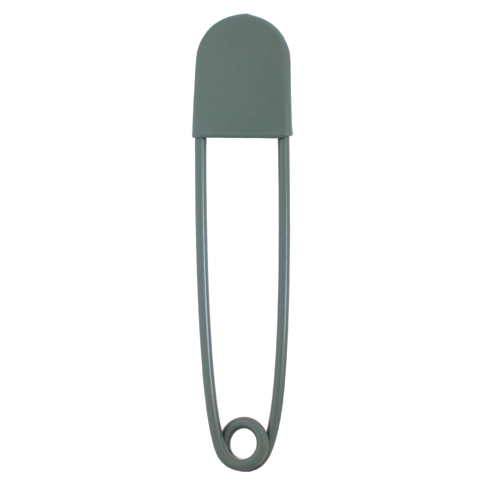 giant safety pin - eucalyptus green