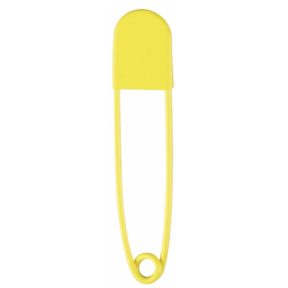 giant safety pin - yellow