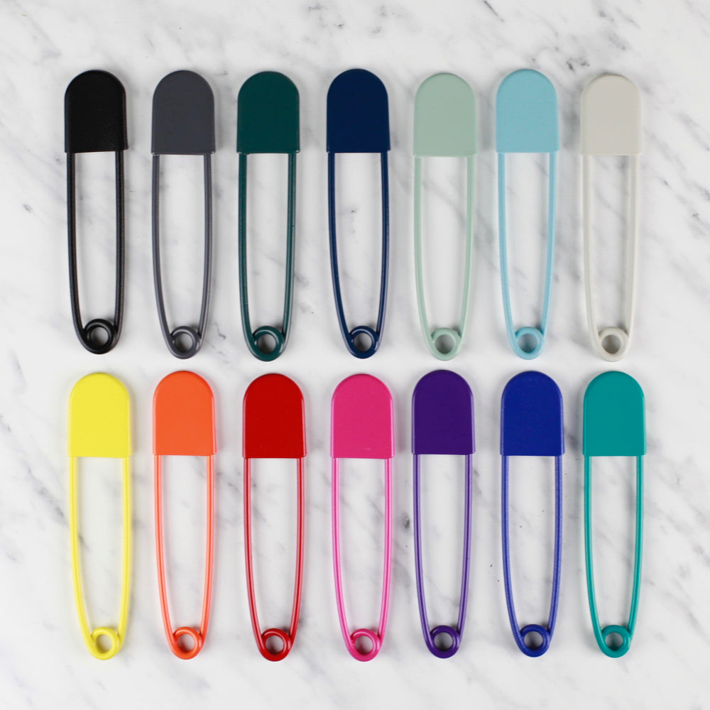 
                  
                    giant safety pin - navy
                  
                